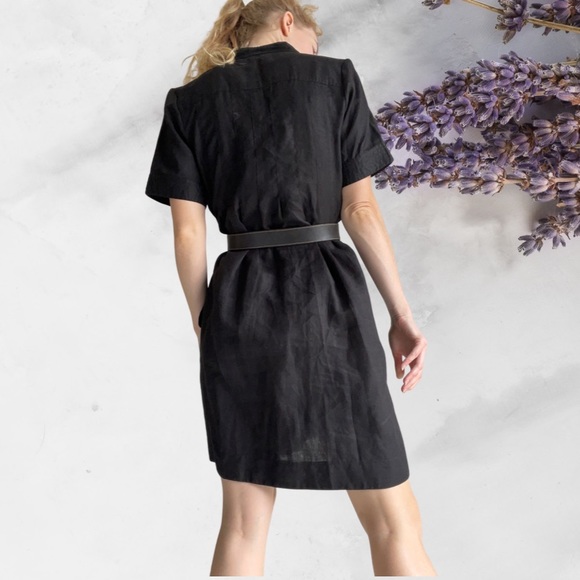 GORDON SMITH new linen dress, size 12 in black - Picture 3 of 11